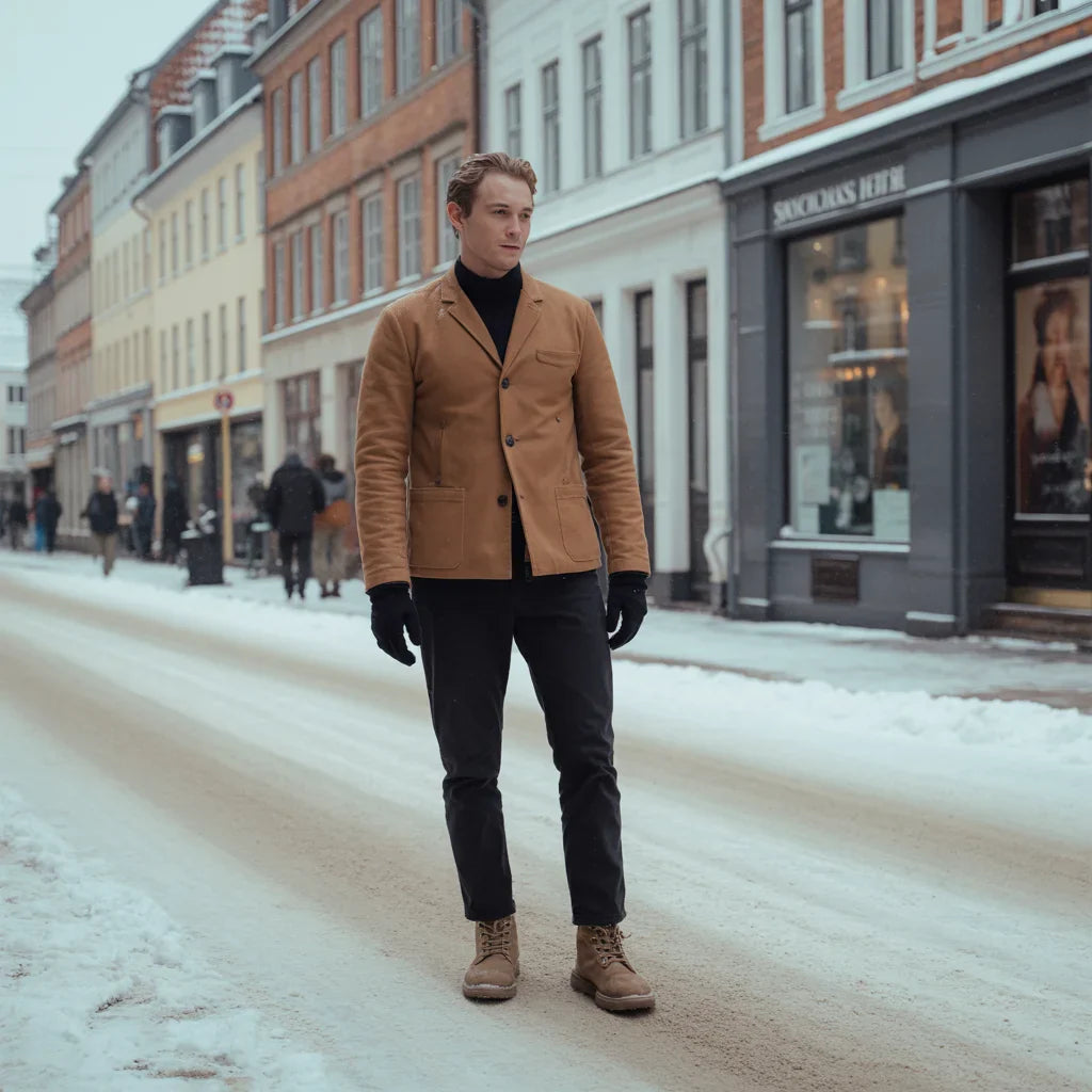 Moderne vinterlooks til mænd hos Møller & Madsen