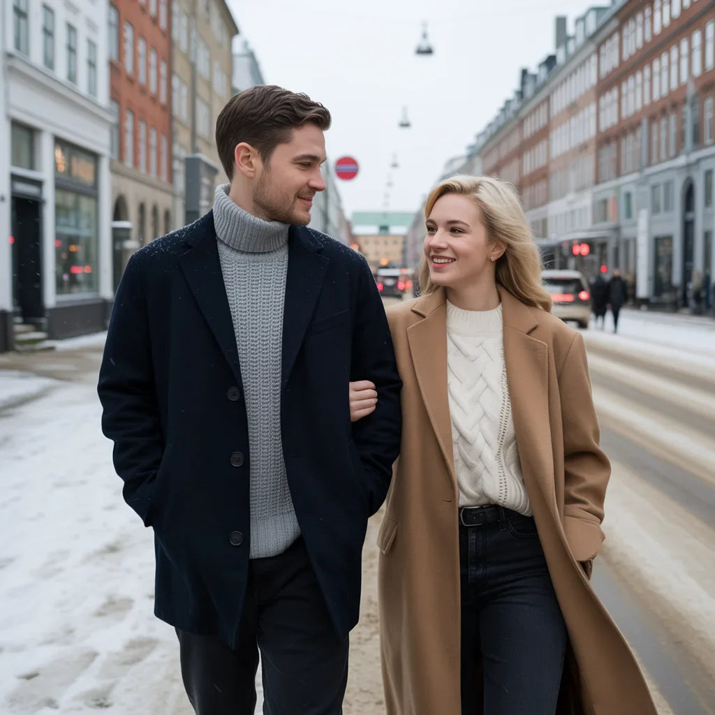 Vinterinspiration til par: Matchende stil hos Møller & Madsen