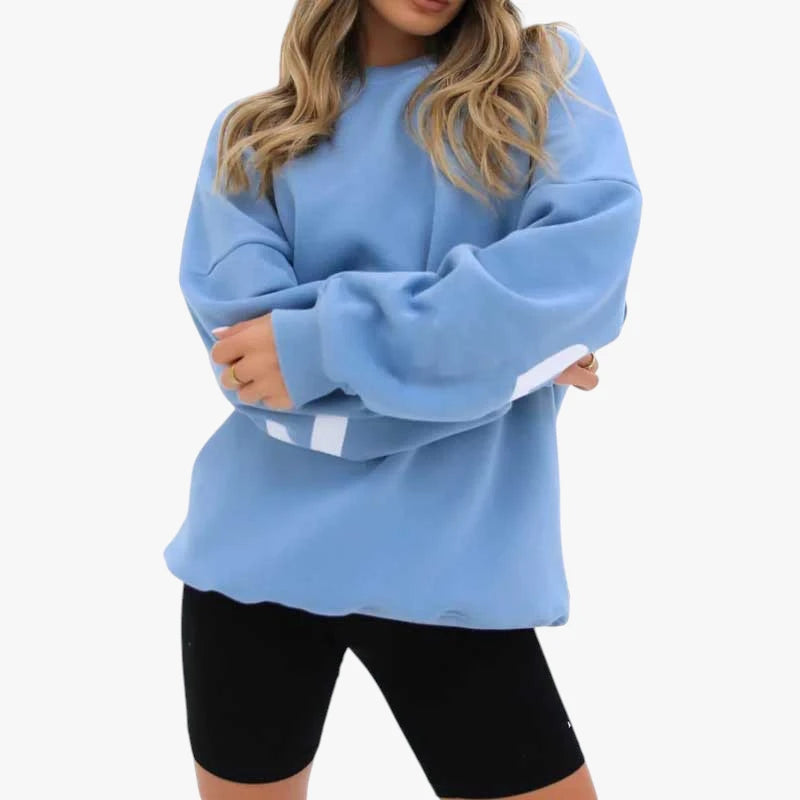 Dame Oversized Sweater med Ballonærmer