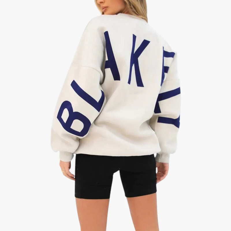 Dame Oversized Sweater med Ballonærmer