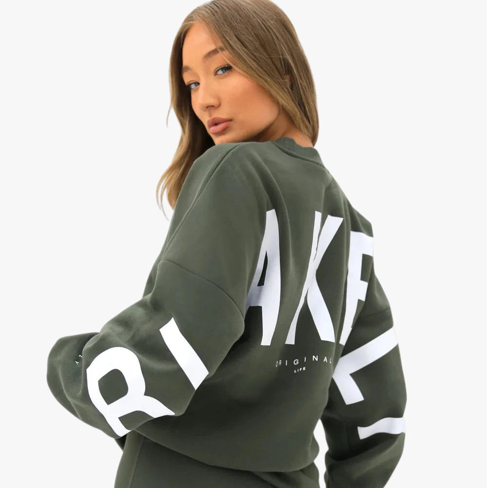 Dame Oversized Sweater med Ballonærmer