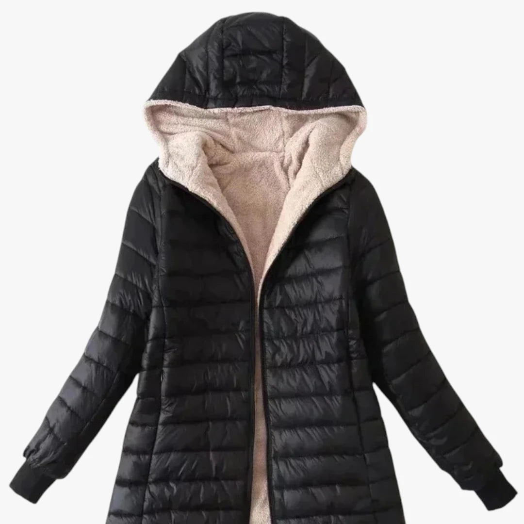 Dame Varm Vinterjakke med Sherpa For