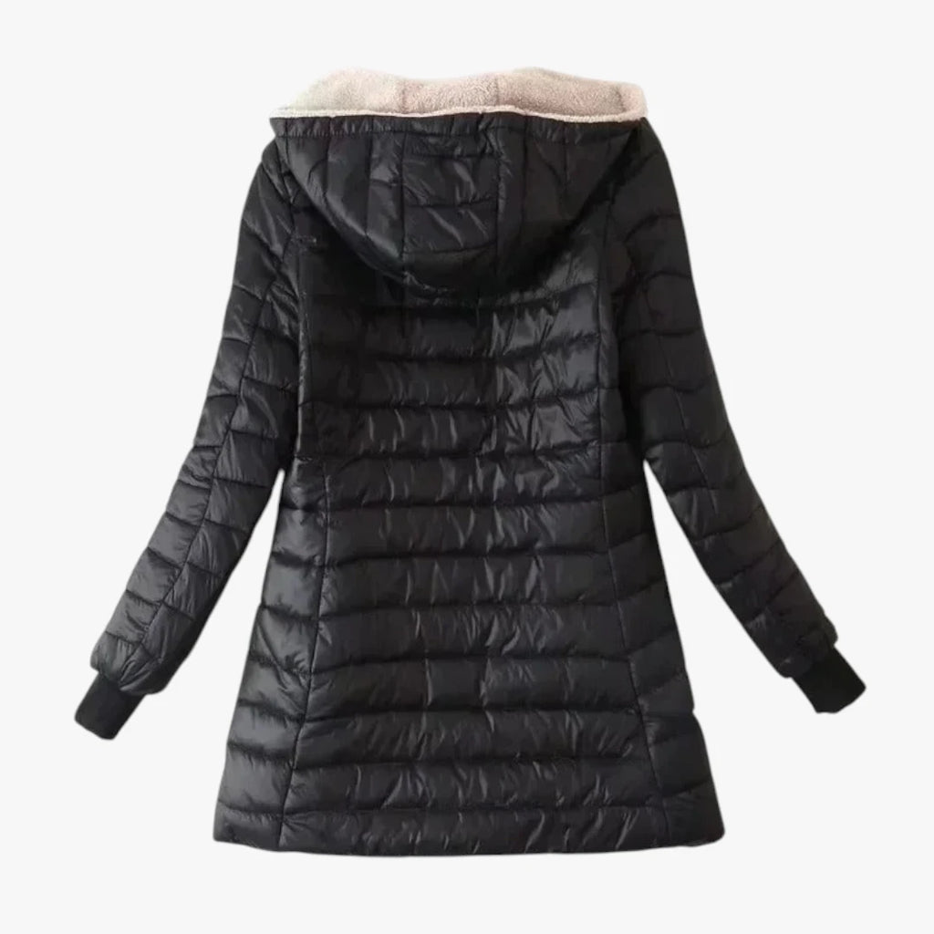 Dame Varm Vinterjakke med Sherpa For