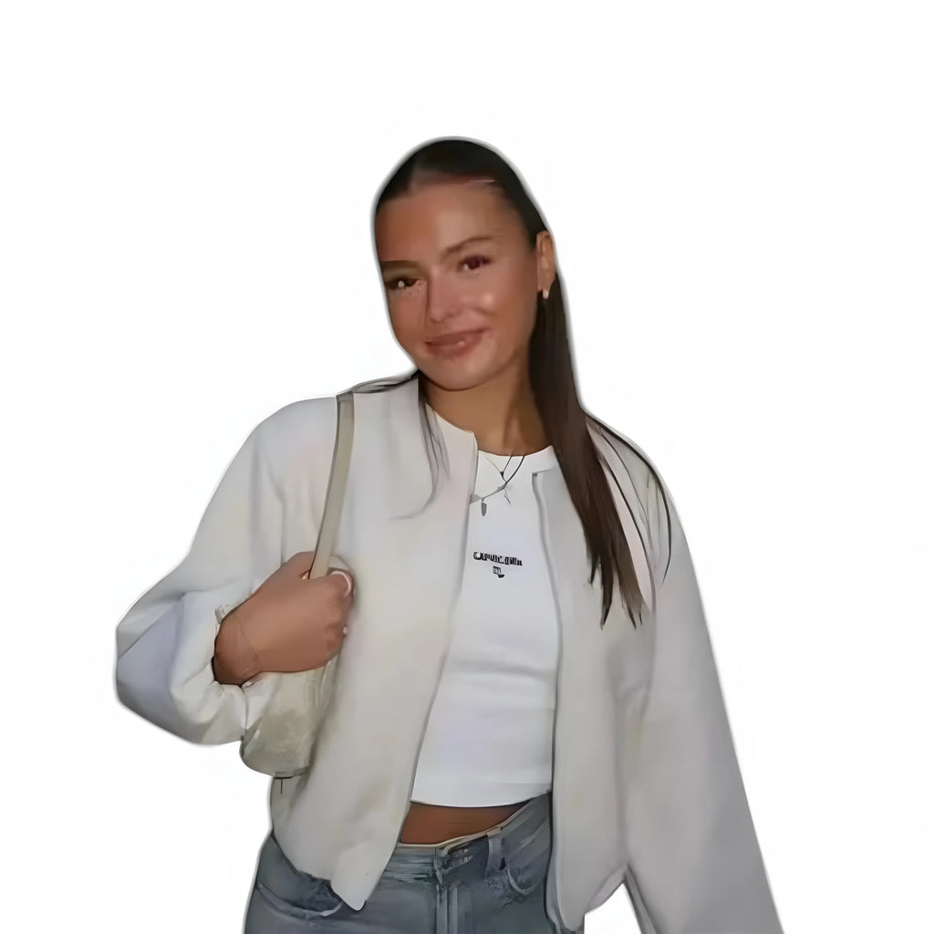 Dame Varm Bomber Jakke med Ballonærmer