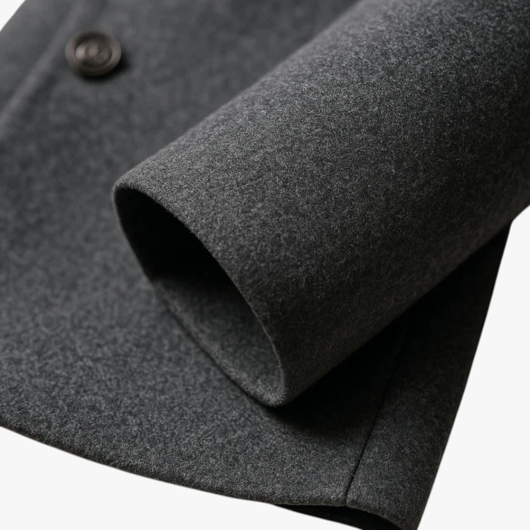 Herre Lang Slim Fit Frakke med For
