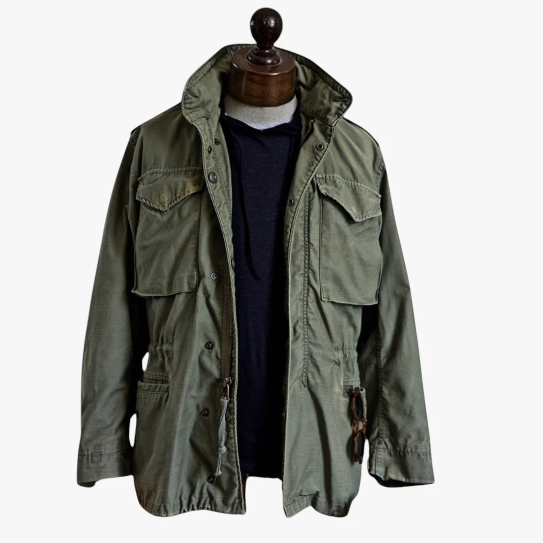 Herre Oversize Overgangsjakke med Brystlommer