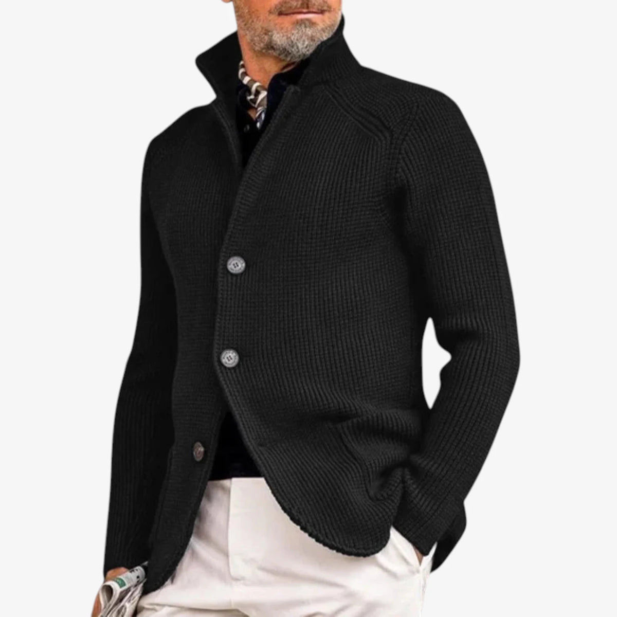 Herre Slim Fit Jakke med For