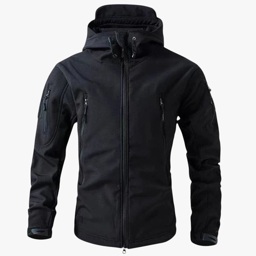 Herre Slim Fit Softshelljakke med Hætte