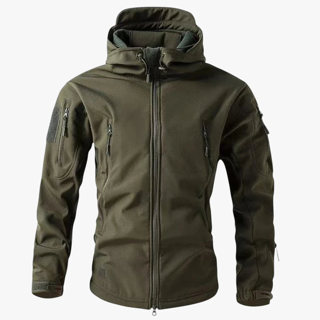 Herre Slim Fit Softshelljakke med Hætte
