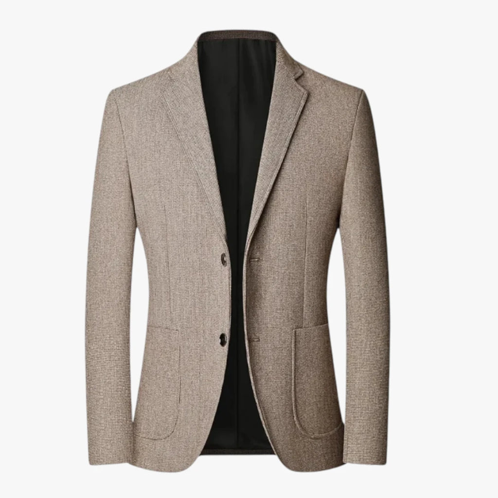Herre Slim Fit Varm Jakke med Knapper