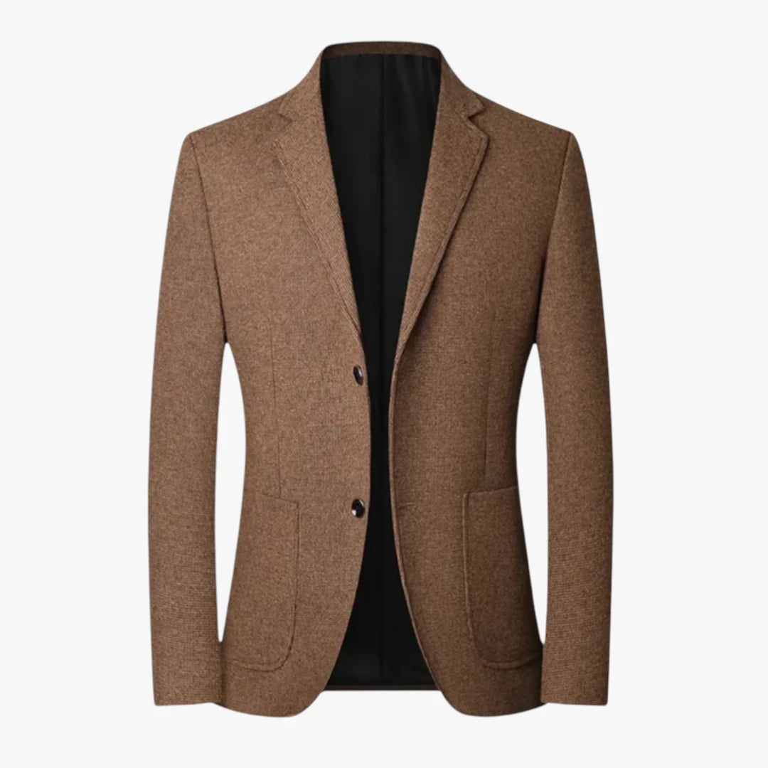 Herre Slim Fit Varm Jakke med Knapper