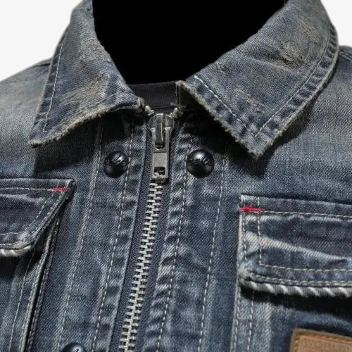 Herre Varm Denimjakke med For